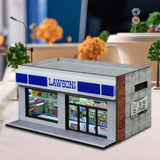 Maxbell 1/64 Supermarket Street Scene Display Case Layout for Home Bedroom Halloween Style C