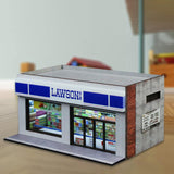 Maxbell 1/64 Supermarket Street Scene Display Case Layout for Home Bedroom Halloween Style C