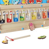 Maxbell Color Matching Game 2 in 1 Girls Boys Wooden Math Toy Magnetic Puzzle Boards