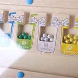 Maxbell Color Matching Game 2 in 1 Girls Boys Wooden Math Toy Magnetic Puzzle Boards