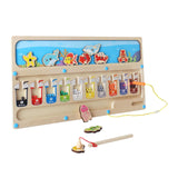 Maxbell Color Matching Game 2 in 1 Girls Boys Wooden Math Toy Magnetic Puzzle Boards