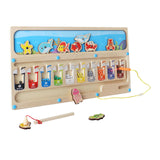 Maxbell Color Matching Game 2 in 1 Girls Boys Wooden Math Toy Magnetic Puzzle Boards