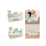 Maxbell Dollhouse Cash Register Toy Grocery Fun for 3 + Years Old Toddlers Baby Clear