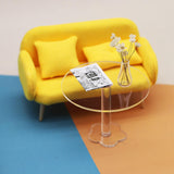 Maxbell Miniature Dollhouse Round Table End Table Cupboard 1 12 Furniture Side Table