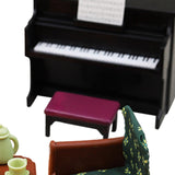 Maxbell 1:12 Scale Dollhouse Piano Sofa Table Lamp Handcraft for Children Boys Girls