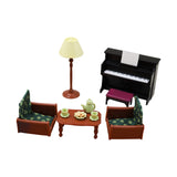 Maxbell 1:12 Scale Dollhouse Piano Sofa Table Lamp Handcraft for Children Boys Girls