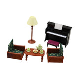 Maxbell 1:12 Scale Dollhouse Piano Sofa Table Lamp Handcraft for Children Boys Girls