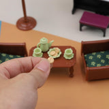 Maxbell 1:12 Scale Dollhouse Piano Sofa Table Lamp Handcraft for Children Boys Girls