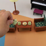 Maxbell 1:12 Scale Dollhouse Piano Sofa Table Lamp Handcraft for Children Boys Girls