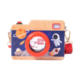 Maxbell Kids Camera Wood Toy Unique Pretend Play Toy for Child Intelligent Toys Gift
