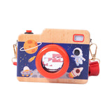 Maxbell Kids Camera Wood Toy Unique Pretend Play Toy for Child Intelligent Toys Gift