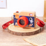 Maxbell Kids Camera Wood Toy Unique Pretend Play Toy for Child Intelligent Toys Gift