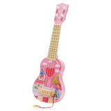 Maxbell Kids Toy Ukulele Musical with Picks for Boy Girls Preschool Ukulele Beginner Pink