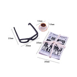 Maxbell Dollhouse Decoration Accessories Newspaper Glasses Coffee Set for Dollhouse