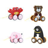 Maxbell Pull Along Toy Pull Along Walking Toy for Boys Girls Children 1 2 3 Year Old Crabs