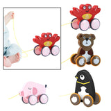 Maxbell Pull Along Toy Pull Along Walking Toy for Boys Girls Children 1 2 3 Year Old Crabs