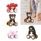 Maxbell Pull Along Toy Pull Along Walking Toy for Boys Girls Children 1 2 3 Year Old Crabs