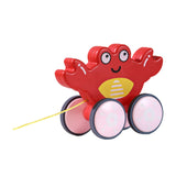 Maxbell Pull Along Toy Pull Along Walking Toy for Boys Girls Children 1 2 3 Year Old Crabs