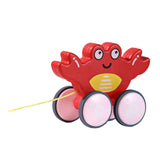 Maxbell Pull Along Toy Pull Along Walking Toy for Boys Girls Children 1 2 3 Year Old Crabs