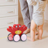 Maxbell Pull Along Toy Pull Along Walking Toy for Boys Girls Children 1 2 3 Year Old Crabs