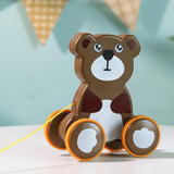 Maxbell Pull Along Toy Pull Along Walking Toy for Boys Girls Children 1 2 3 Year Old Bear