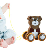 Maxbell Pull Along Toy Pull Along Walking Toy for Boys Girls Children 1 2 3 Year Old Bear
