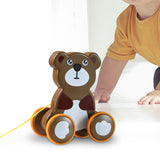 Maxbell Pull Along Toy Pull Along Walking Toy for Boys Girls Children 1 2 3 Year Old Bear