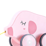 Maxbell Pull Along Toy Pull Along Walking Toy for Boys Girls Children 1 2 3 Year Old Pig