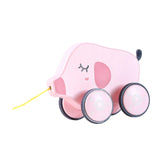 Maxbell Pull Along Toy Pull Along Walking Toy for Boys Girls Children 1 2 3 Year Old Pig