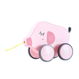 Maxbell Pull Along Toy Pull Along Walking Toy for Boys Girls Children 1 2 3 Year Old Pig