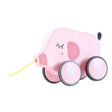 Maxbell Pull Along Toy Pull Along Walking Toy for Boys Girls Children 1 2 3 Year Old Pig