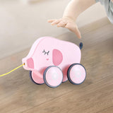 Maxbell Pull Along Toy Pull Along Walking Toy for Boys Girls Children 1 2 3 Year Old Pig