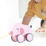 Maxbell Pull Along Toy Pull Along Walking Toy for Boys Girls Children 1 2 3 Year Old Pig