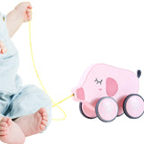 Maxbell Pull Along Toy Pull Along Walking Toy for Boys Girls Children 1 2 3 Year Old Pig