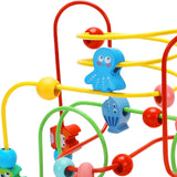 Maxbell Wooden Bead Maze Toys Grasping Ability Developmental for Baby New Year Gift