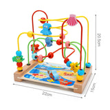 Maxbell Wooden Bead Maze Toys Grasping Ability Developmental for Baby New Year Gift