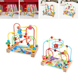 Maxbell Wooden Bead Maze Toys Grasping Ability Developmental for Baby New Year Gift