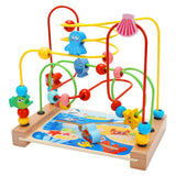 Maxbell Wooden Bead Maze Toys Grasping Ability Developmental for Baby New Year Gift