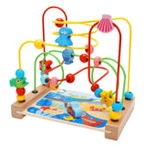 Maxbell Wooden Bead Maze Toys Grasping Ability Developmental for Baby New Year Gift