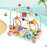 Maxbell Wooden Bead Maze Toys Grasping Ability Developmental for Baby New Year Gift