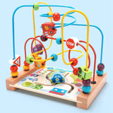 Maxbell Wooden Bead Maze Toys Grasping Ability Developmental for Baby New Year Gift
