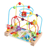 Maxbell Wooden Bead Maze Toys Grasping Ability Developmental for Baby New Year Gift