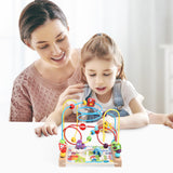 Maxbell Wooden Bead Maze Toys Grasping Ability Developmental for Baby New Year Gift