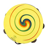 Maxbell Tambourine 7.87'' Rhythm Hand Held Drum Bell for Music Classroom KTV Concert