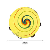 Maxbell Tambourine 7.87'' Rhythm Hand Held Drum Bell for Music Classroom KTV Concert