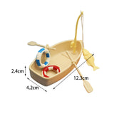 Maxbell 4xMiniature Fishing Boat Model Mini Boats Model for Photo Props Micro Landscape