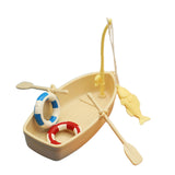 Maxbell 6xMiniature Fishing Boat Model Mini Boats Model for Photo Props Micro Landscape