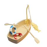 Maxbell 2xMiniature Fishing Boat Model Mini Boats Model for Photo Props Micro Landscape