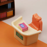 Maxbell Dollhouse Miniature Bookshelf Mini Furniture Model for 1/12 Playset Supplies