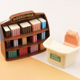 Maxbell Dollhouse Miniature Bookshelf Mini Furniture Model for 1/12 Playset Supplies